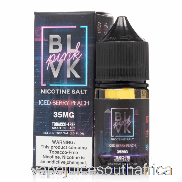 Vape Pods Iced Berry Peach Salt - Blvk Pink Series - Blvk - 30Ml 35Mg